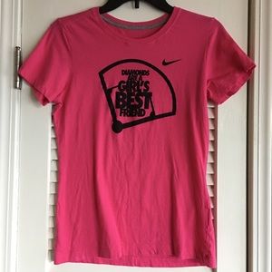 Nike "Diamonds Are a Girls Best Friend" Tee SZ M